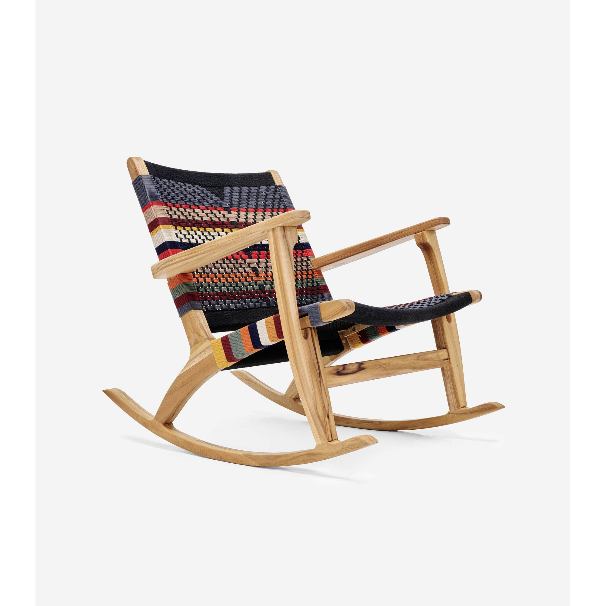 Masaya Rocking Chair, Natural, San Geronimo Pattern