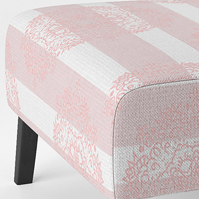 Fauteuil de chambre d'appoint en velours rose