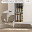 Armoire de rangement durable et réglable avec portes et tablettes magnétiques