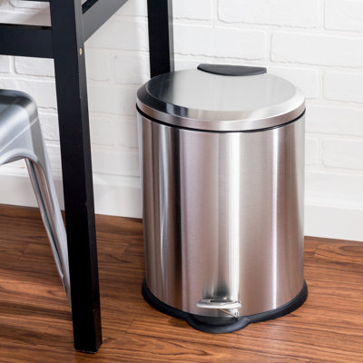 Poubelle à pédale 3,17 gallons Viergeline