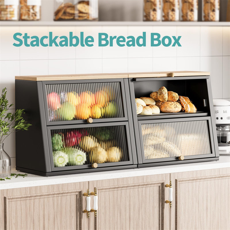 Rosaleah Food Storage Container, Black / Brown