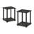 Luder 7-Cube Reversible Open Shelf Amber Pine Cube Organizer Living Room Storage Modern