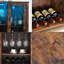 Floor Wine Bottle & Glass Rack-1925769269