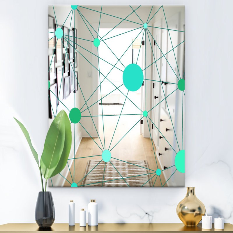 Miroir d'appoint circulaire sans cadre 1 Glam, H 24 po x l 32 po