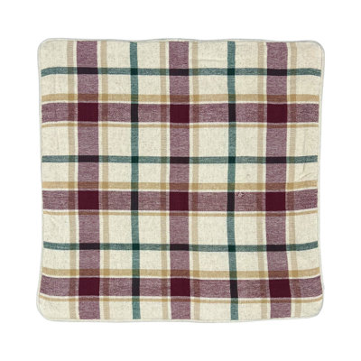 Chama Plaid Square Cushion