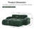 U-Shaped Boneless Sofa,Soft Velvet Fabric-728180489