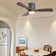 42.5" 3 - Blade Dimmable LED Light Standard Ceiling Fan with Remote Control and Light Kit Included