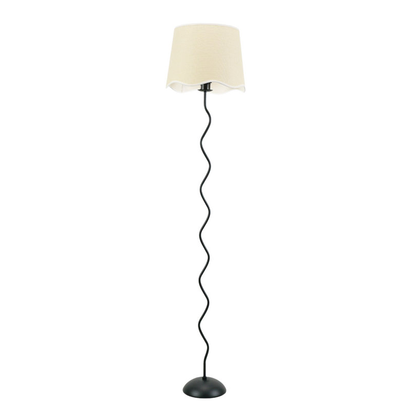 Roswitha 160cm Traditional Floor Lamp, No, Natural