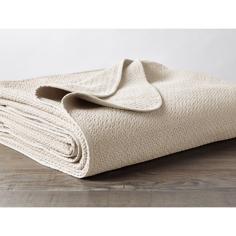 Honeycomb Blanket, Ivory, King