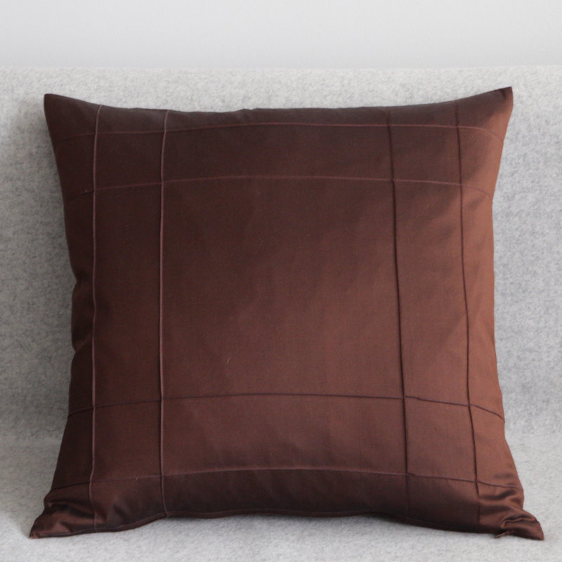 Stuyvesant Square Throw Cushion, Chocolate