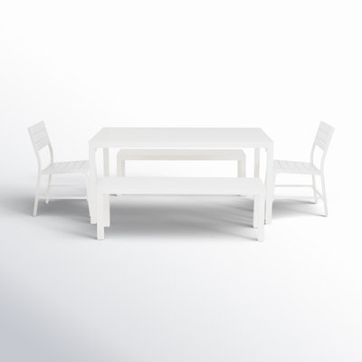Armando Aluminum Outdoor 5PC Dining Set