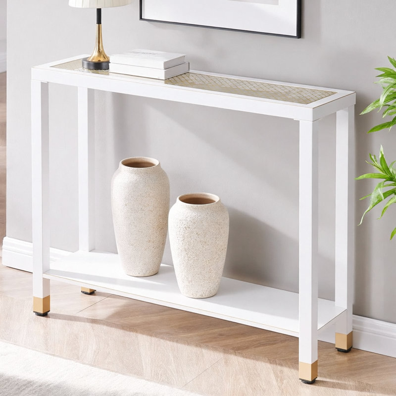 Console de 41 po, Blanc