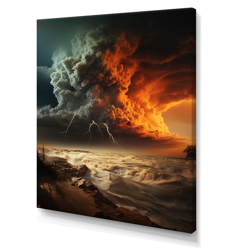 Calipatria Storm Rager Vortex III - reproduction sur toile, H 44 po x l 34 po x P 1,5 po, Toile tendue