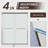 Double Sliding Tub Door 56-60"W x 72"H | 1/4"(6mm) Clear Tempered Glass, Safe & Explosion-Resistant-122721543