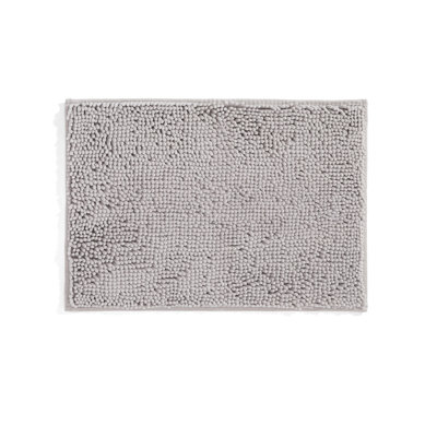 Tapis de bain doux et absorbant en chenille avec envers en caoutchouc antidérapant