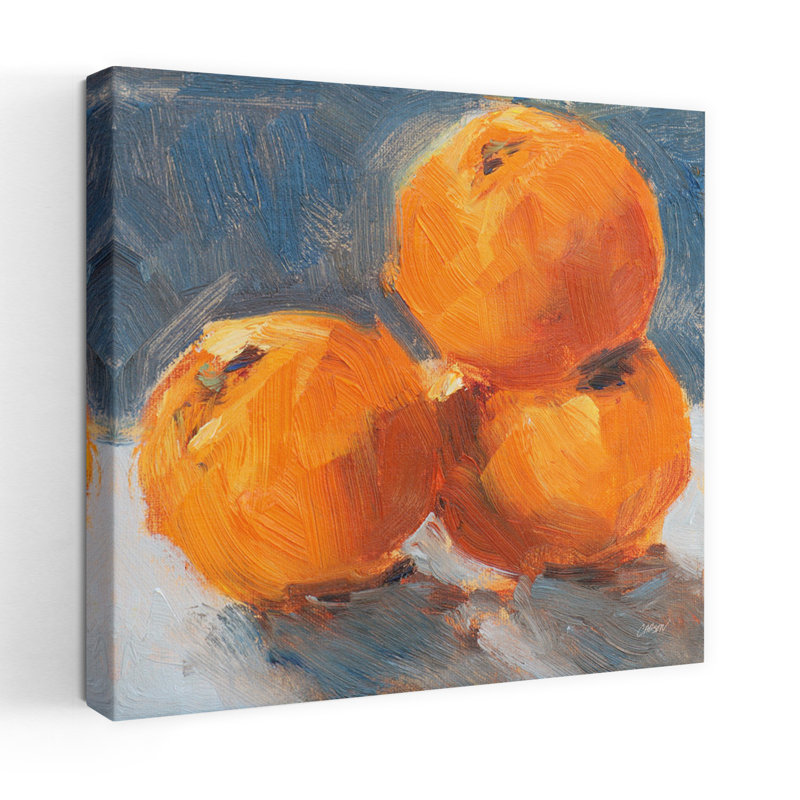Orange Stack, art contemporain, H 18 po x l 18 po