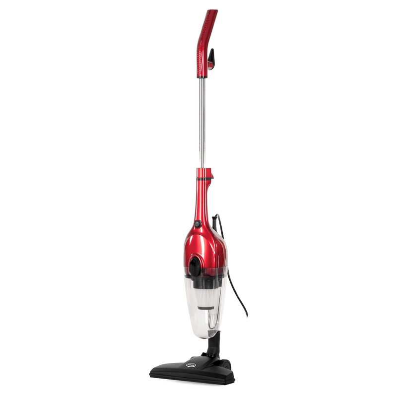 Aspirateur portatif et à main Chilli Tempest 2 en 1, avec 6 accessoires, petit, léger (3 lb), 600 W, capacité de 0,5 L, rouge