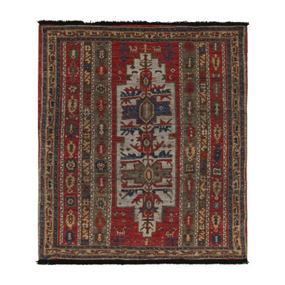 Burano Handmade Kilim Wool Geometric Area Rug