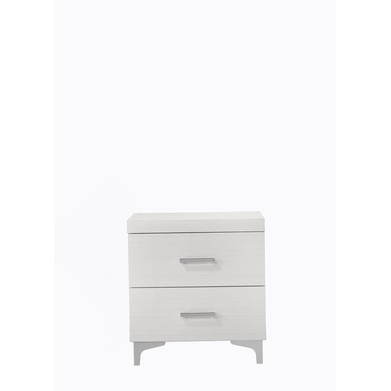 Table de chevet blanche