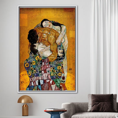 «Gustav Klimt The Family», reproduction d'art sur toile de style art nouveau pour la décoration intérieure