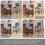 Tabouret de bar et de comptoir rembourré avec structure en bois massif, ensemble de 3-104093393-122430101-134275028