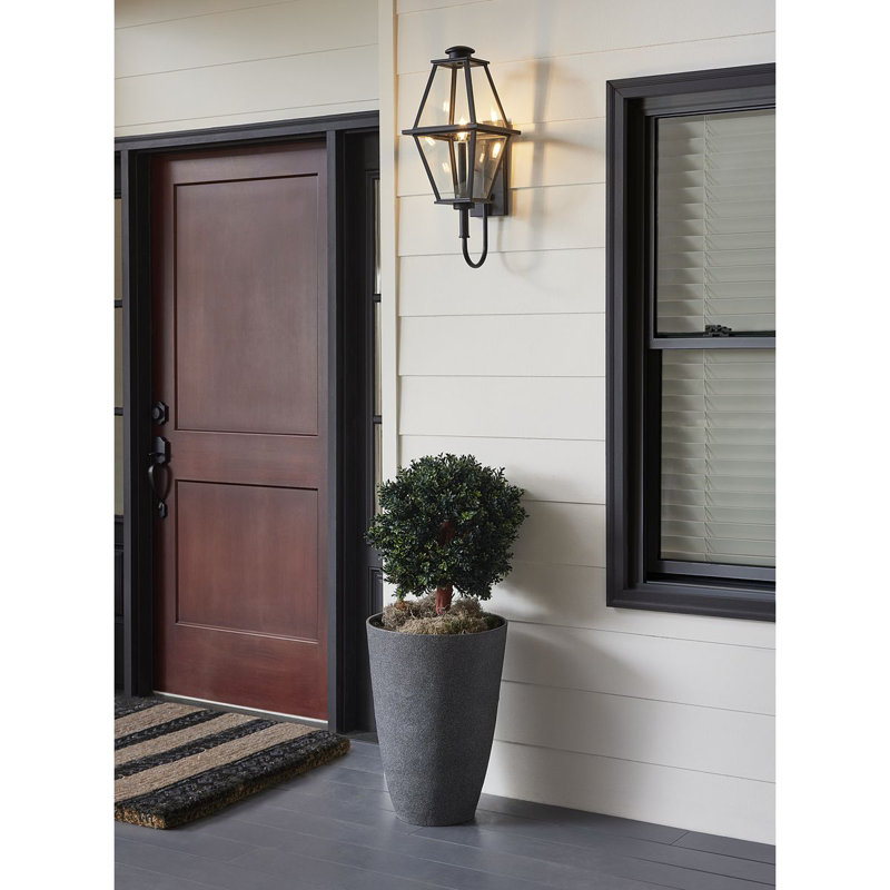 Didama Wall Light, Textured Black, 24" H x 9.5" W x 10.62" D