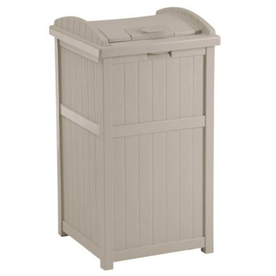 Resin Manual Lift Outdoor Trash/Recycling Bins