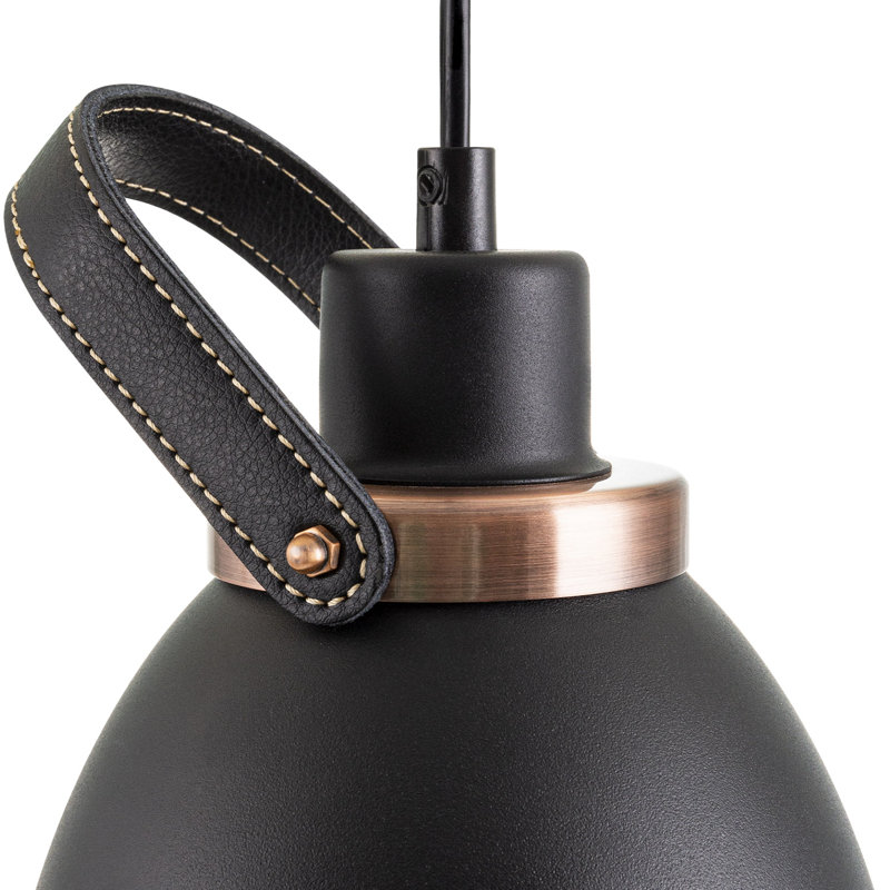 Keturah 1 - Light Single Pendant, Black