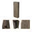 8-Shelf 2-Door 2-Piece Kitchen Set With Island And Pantry, Perfect For Storage And Food Preparation-1414899068