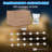 Smart Permanent Outdoor Lights, 50ft with 36 bulbs Warm White String Lights, IP67 Waterproof Eaves Light