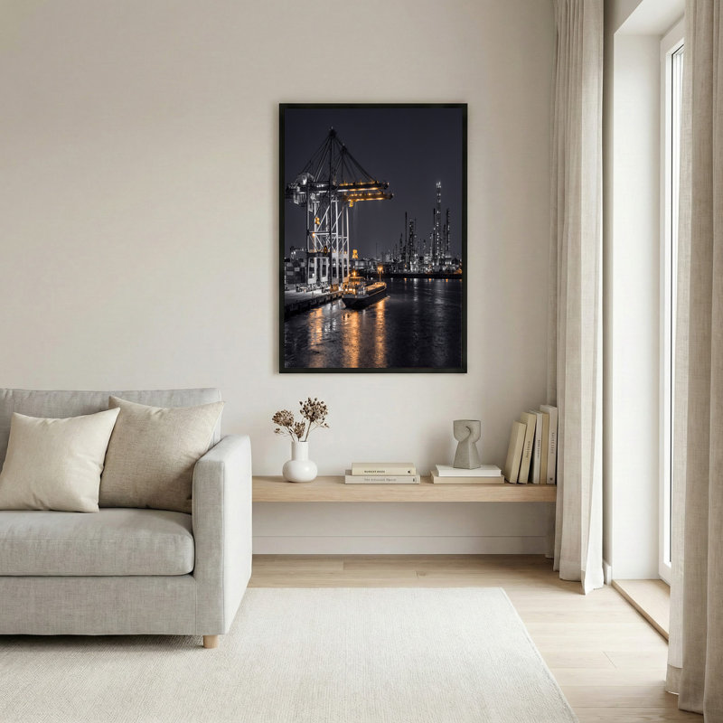 Art mural jaune sur toile jaune, H 28 po x l 40 po