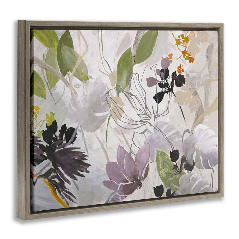 Cadre flottant Soft Spring Organic Flora, design par Design Fabrikken, Cadre flottant orme Montalcino, H 17 po x l 21 po