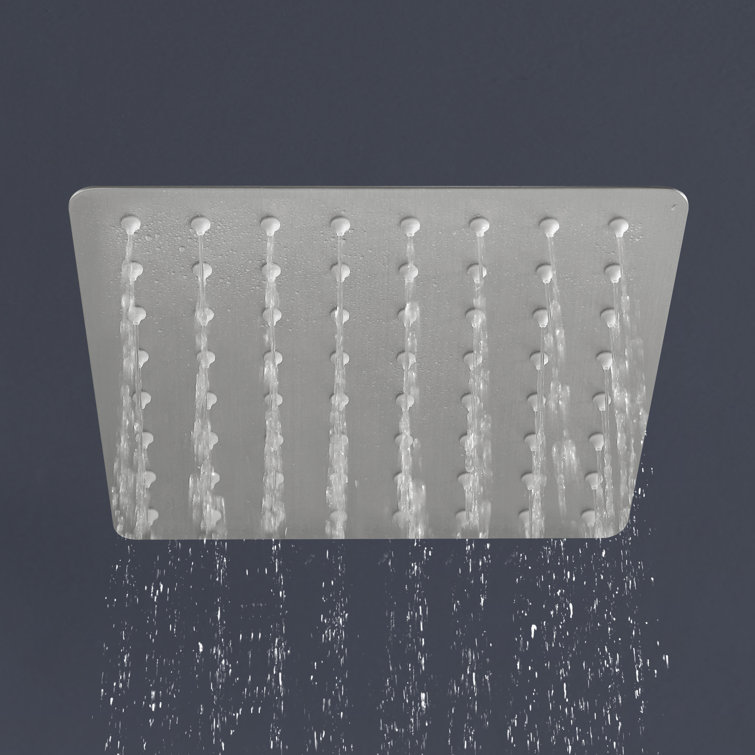 1-Spray Patterns With 2.5 GPM 8 In. Wall Mount Fixed Shower Head