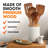 4-Piece Premium Teak Wood Spatula Set