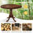 Arush Rubberwood Round Solid Wood Top with Solid Wood Base Dining Table-810479231
