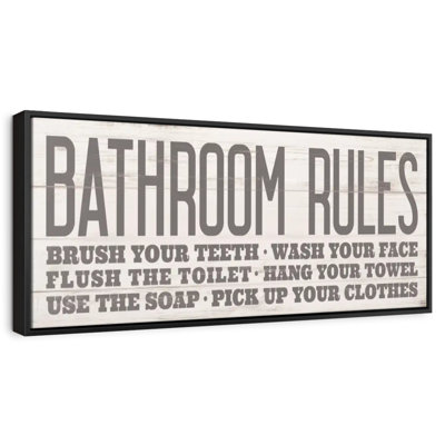 Vintage Bathroom Rules III