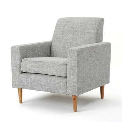 Fauteuil capitonné en polyester l 30,5 po Vytis