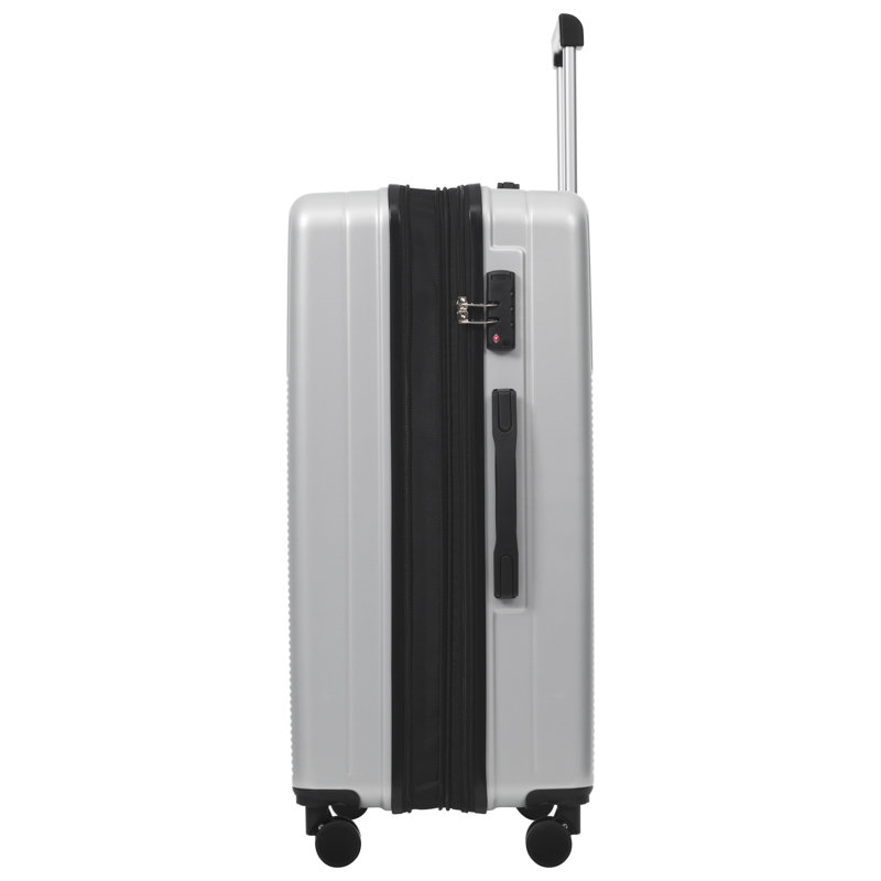 Ensemble de 5 valises à demi-ouverture, Silver