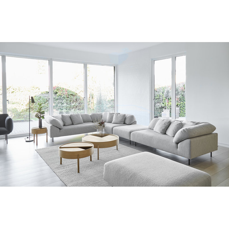Collar 2.5-Seater, Cotton Blend, Ivory
