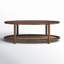 Avalon Walnut And Cane Coffee Table