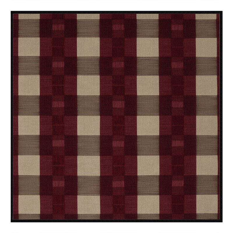 Tapis botanique lavable à la machine, Carré 5 pi