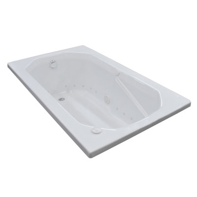 Montserrat 59.75'' x 35.5'' Air Acrylic Bathtub