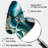Abstract Geode Turquoise III - Fall Shape Large Abstract Marble 3D Wall Clock-104237865