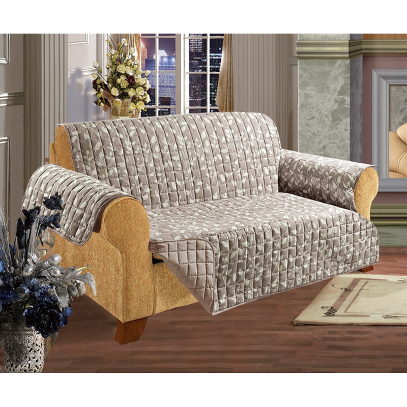 Housse pour causeuse à coussins carrés / rectangulaires, Polyester beige