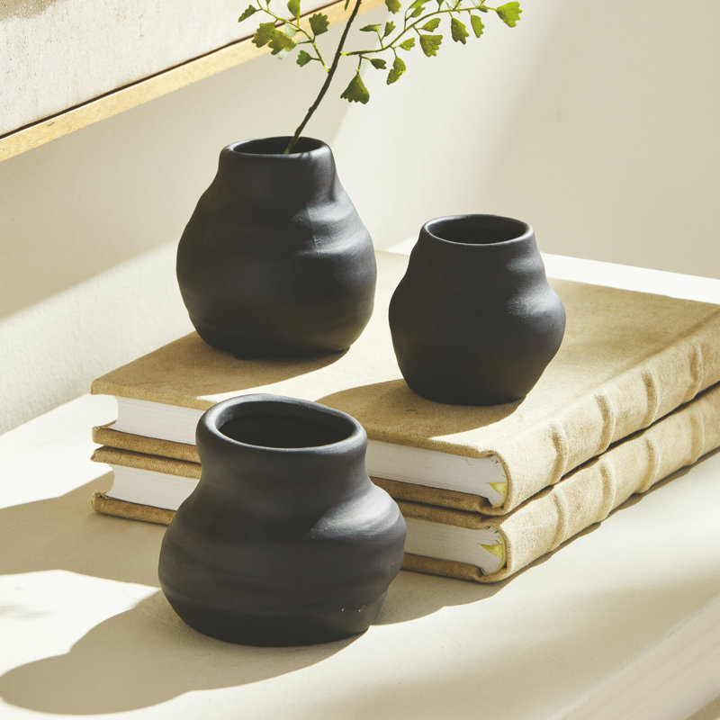 Aliviana Bud Vases, Black
