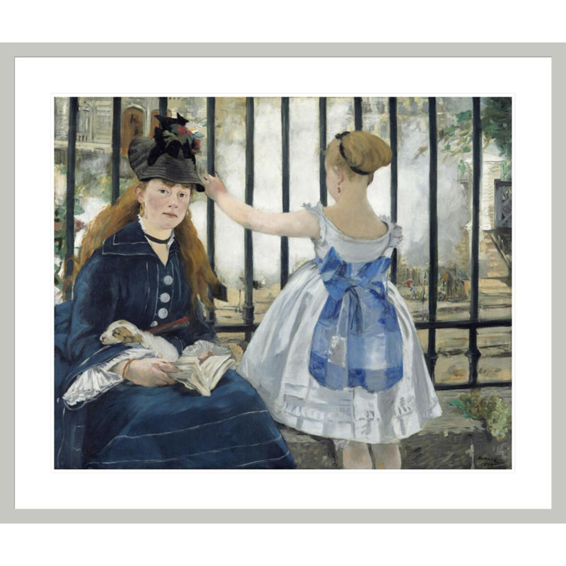 "Le chemin de fer" par estampe numérique encadrée, 33,5 po H x 39,44 po L