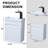 16'' Mini Wall-Mounted Single Bathroom Vanity With Ceramic Top-1312548927