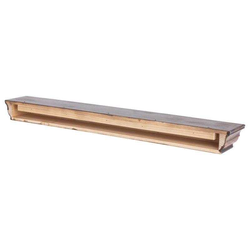 Tablette de manteau Dogberry, Chocolat noir , 60"