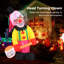 Tête de clown gonflable 6 x 8 pi avec lumière et lumière