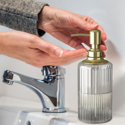 Distributeur de savon liquide en acier plaqué Duffy
